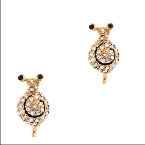 Crystal Snail Earrings - Picture 5 of 7